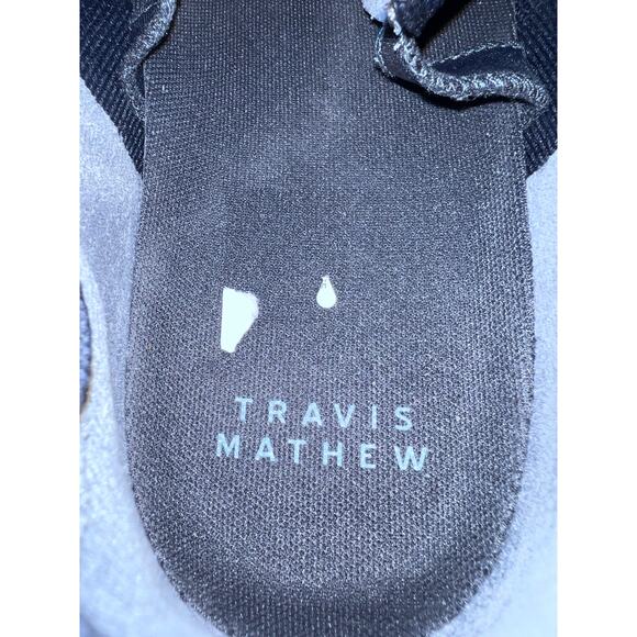 Travis Mathew Men’s Knit Sneakers SZ 10.5 Navy Aqua Sole Comfort casual Shoe main image 10